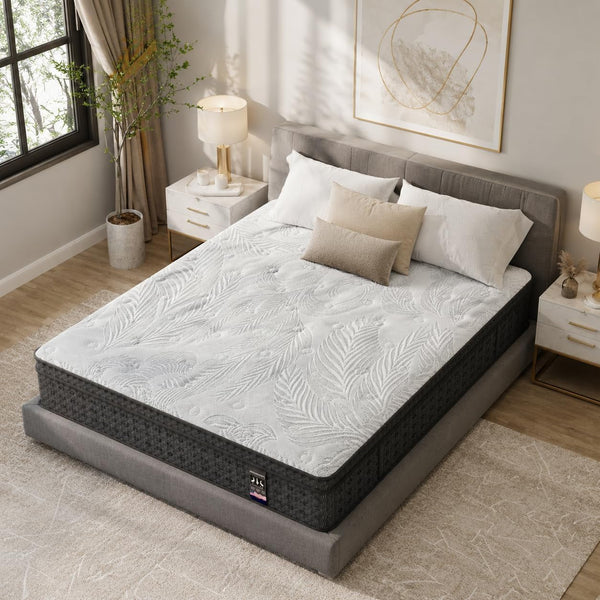Queen 14 Inch Hybrid Mattress Medium Firm Memory Foam Pocket Coil5
