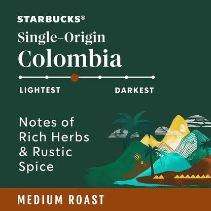 Starbucks via Ready Brew Colombia Coffee, 50-Count | 100% Arabica Instant Coffee Packets; Single-Origin Colombia Medium Roast; 1 Box, 50 Packets3