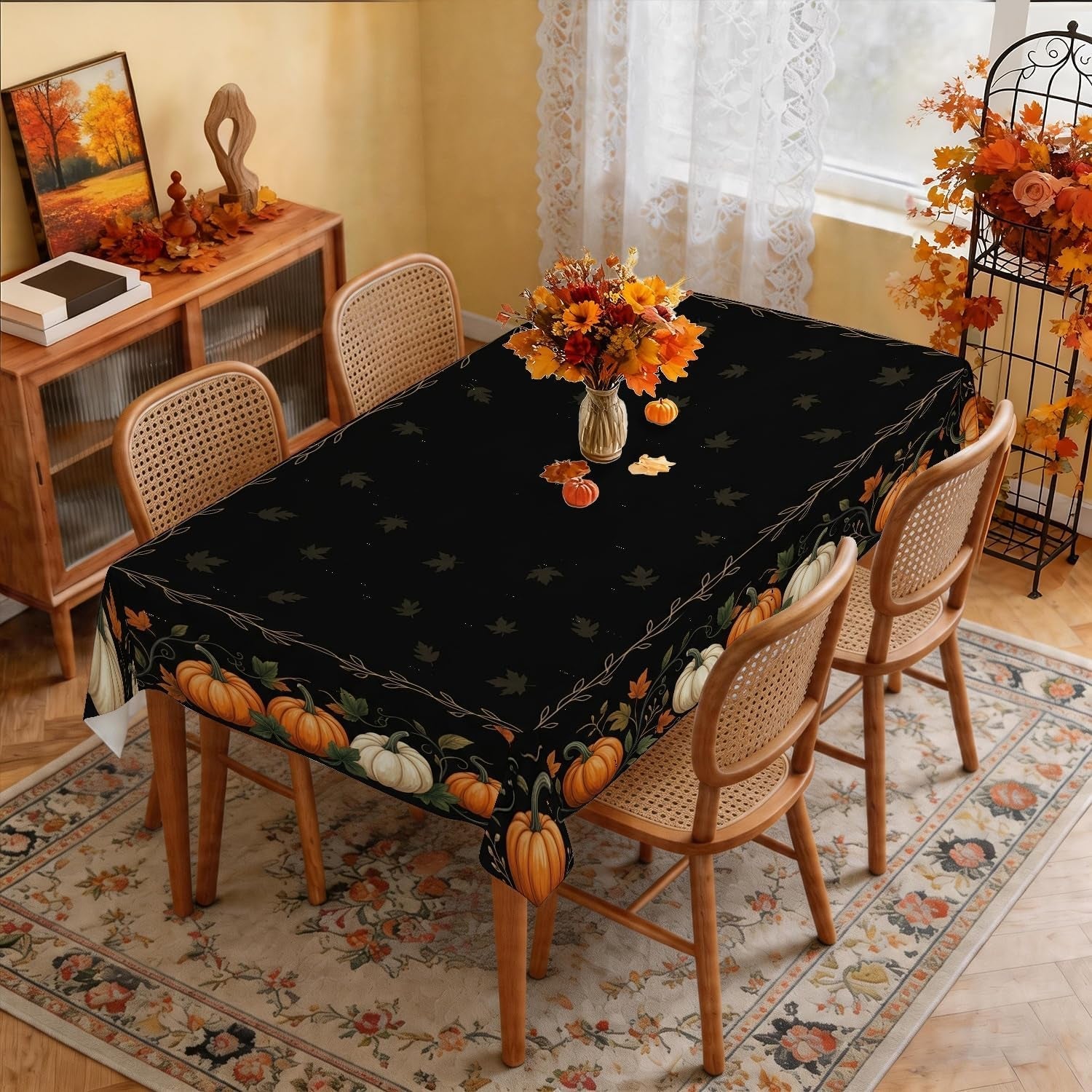 pumpkins-rectangle-table-cloth-autumn-rustic-leaf-vine-fall-black-stain-resistant-washable-table-linens-decor-for-kitchen-dining-tea-party-picnic-55x86-inch