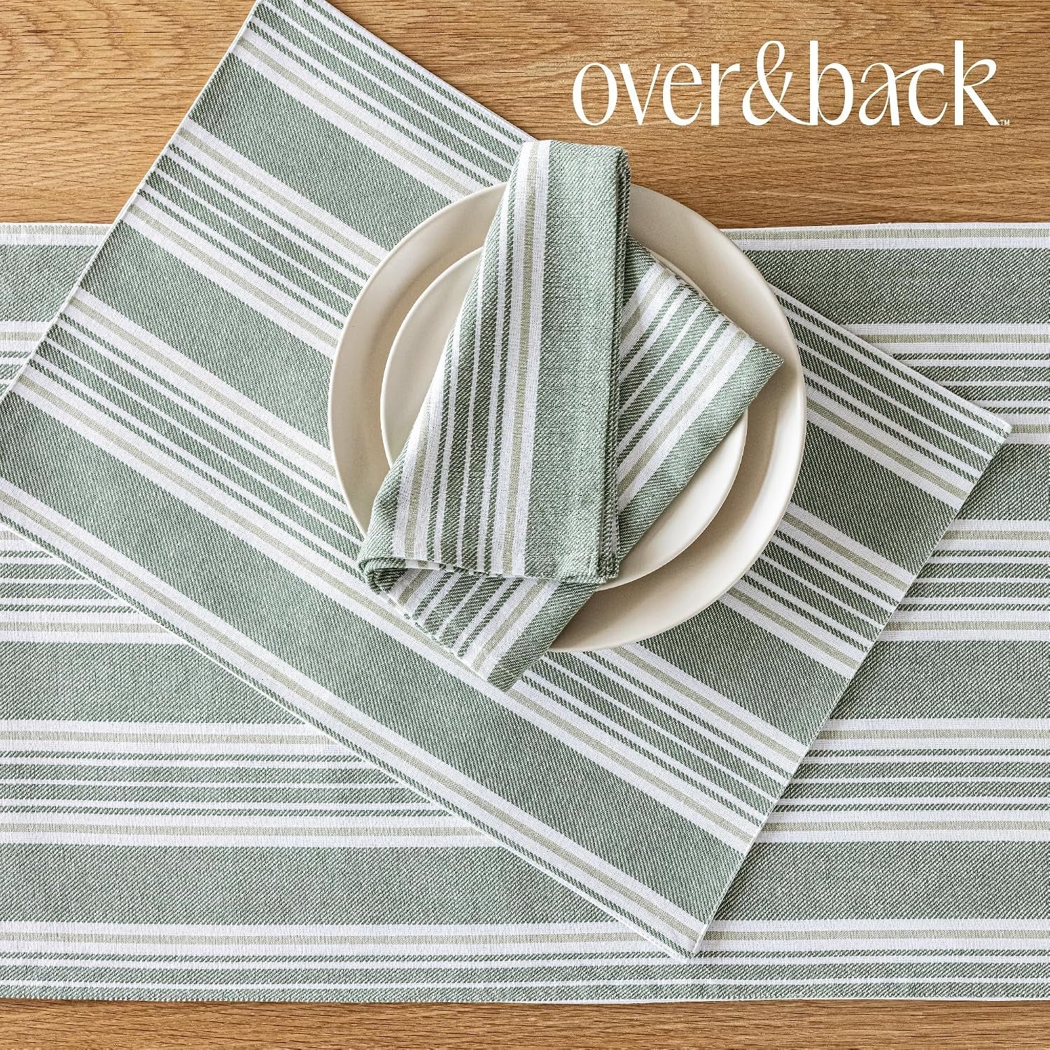 over-back-18x90-woven-striped-table-runner-washable-table-runners-for-a-custom-home-decor-tablescape-coffee-table-dinner-table-living-room-green