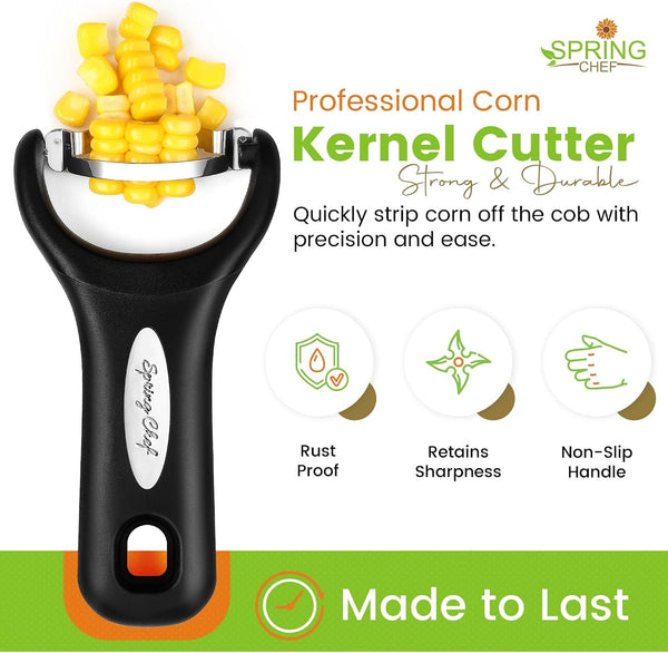Stainless Steel Corn Peeler, Corn on the Cob Stripper Tool3
