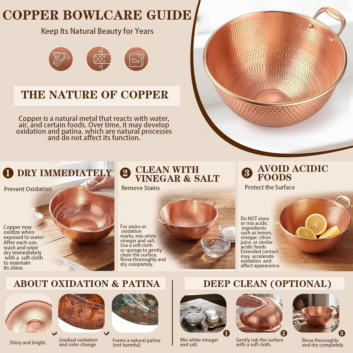 5-qt-large-hammered-pure-copper-mixing-bowl-with-handle