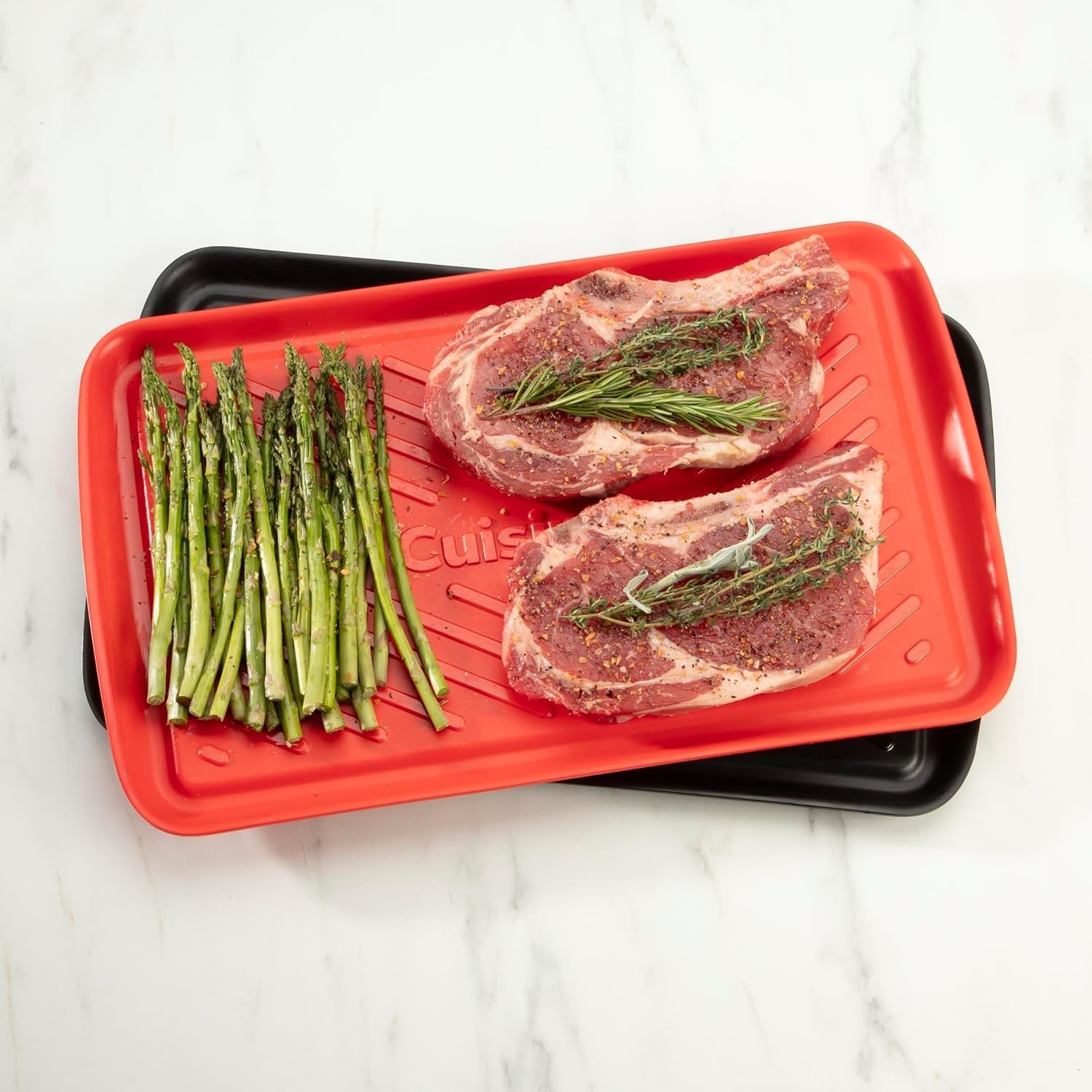 grilling-prep-and-serving-tray-dishwasher-safe-2-pc-nesting-set-17-in-x-10-5-in-food-tray-set-for-prepping-and-serving-shatter-resistant-melamine-design-fits-6-burgers-cpk-200