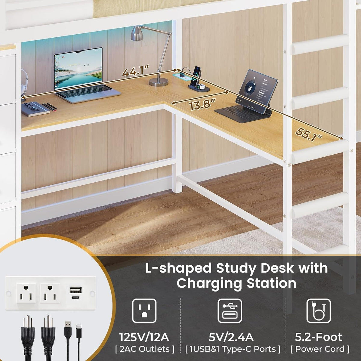 full-loft-bed-with-l-shaped-desk-and-7-storage-drawers-metal-full-size-loft-bed-for-teen-with-led-lights-and-charging-station-13-11-h-safety-guardrail-and-ladder-no-box-spring-needed-white