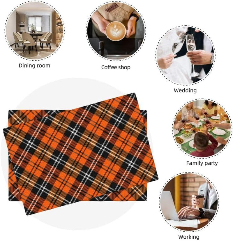 plaid-placemat-set-thanksgiving-halloween-orange-black-buffalo-check-pattern-home-decor-linen-table-mats-for-dining-room-kitchens-party-cafe-festive-banquet-wedding-decor-18-l-x-12-w-6-pcs