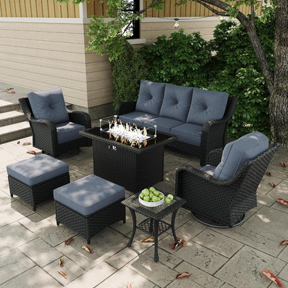 7 Pieces Outdoor Patio Furniture Sets1