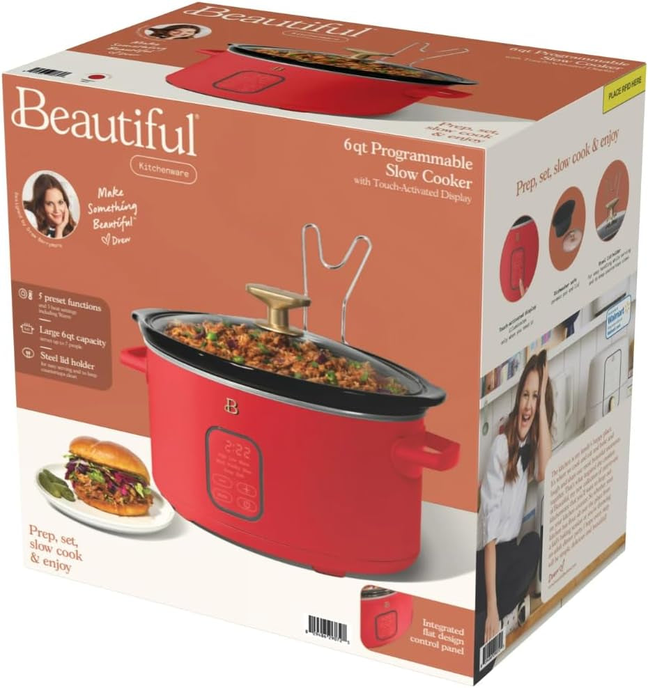 6-qt-programmable-slow-cooker-with-digital-timer-5-cooking-functions-removable-ceramic-pot-and-tempered-glass-lid-dishwasher-safe-tomato-red