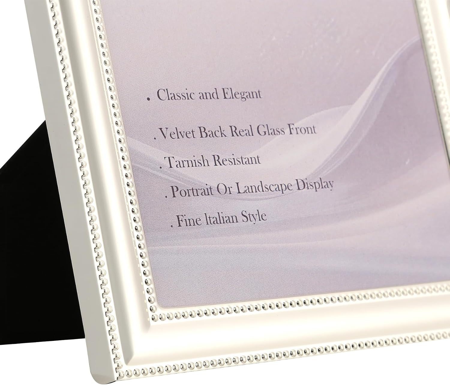 classy-silver-plated-8x10-metal-picture-frame-2-pack-classic-beaded-frame-8x10-mat-5x7-real-glass-front-and-velvet-backing-perfect-gifts-and-treasured-memories