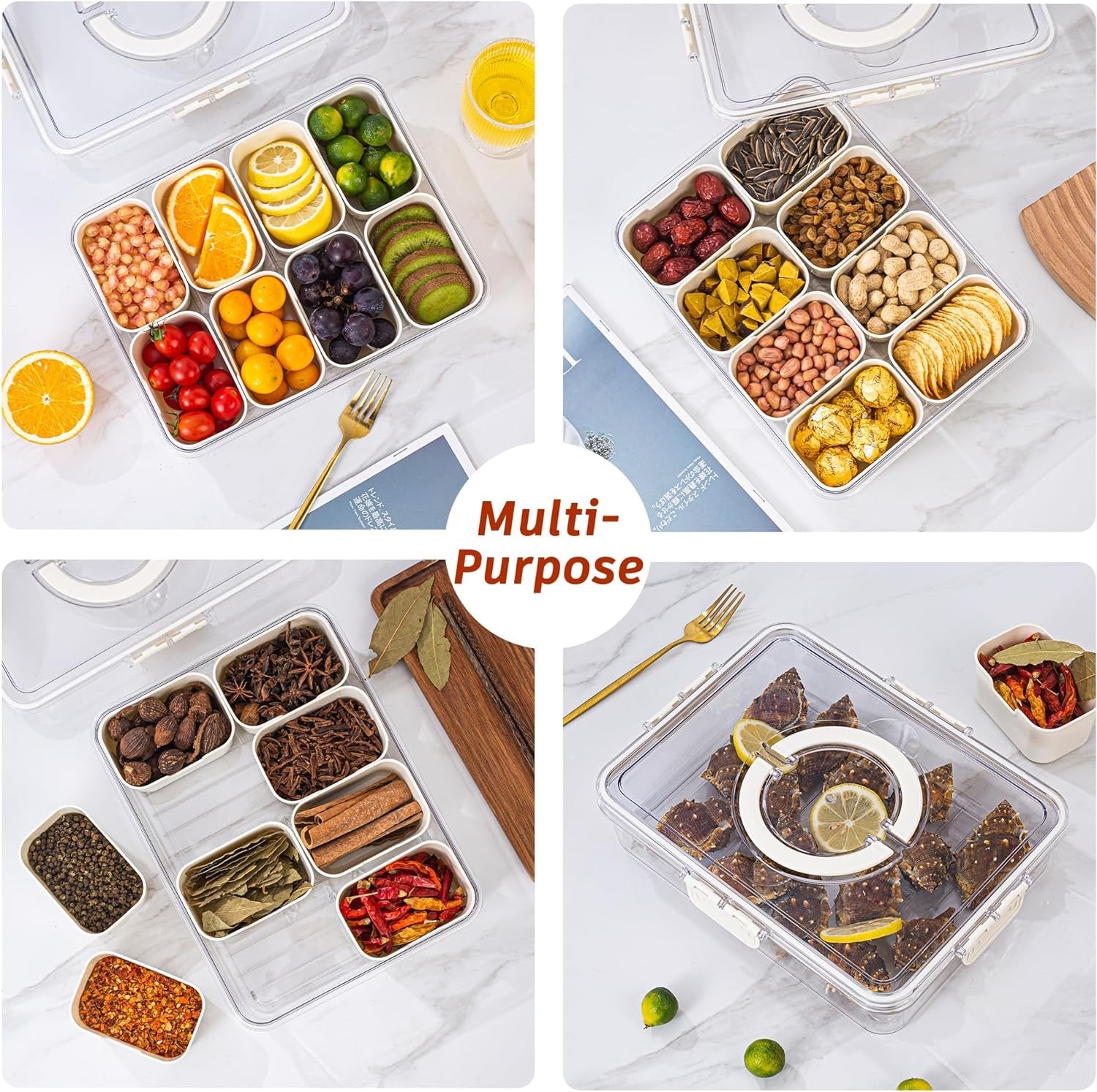 divided-serving-tray-with-lid-and-handle-snackle-box-charcuterie-container-for-portable-snack-platters-clear-organizer-for-candy-fruits-nuts-snacks-perfect-for-party-entertaining