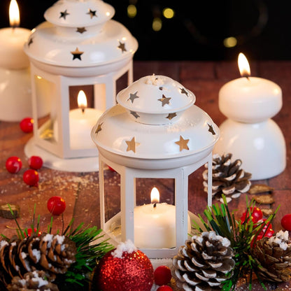 48 Pack 3 Inch Floating Candles, 8 Hour Burn White Real Wax5