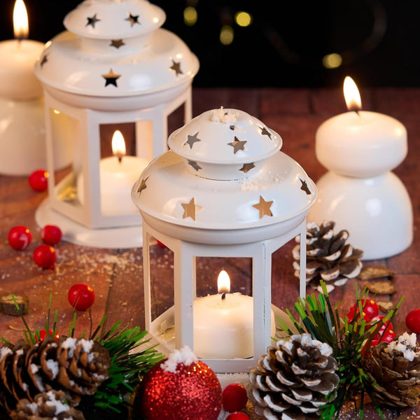 48 Pack 3 Inch Floating Candles, 8 Hour Burn White Real Wax5