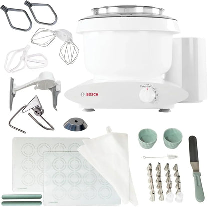 Bosch Universal plus Stand Mixer with  Baker'S Pack Accessory Bundle Including Bowl Scraper, Cookie, and Cake Paddles1