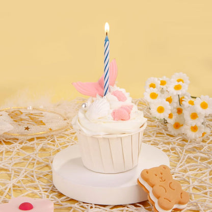288-Count Multicolored Spiral Birthday Candle, Birthday Candles for Cake, Cupcake Candles, Party Celebration5