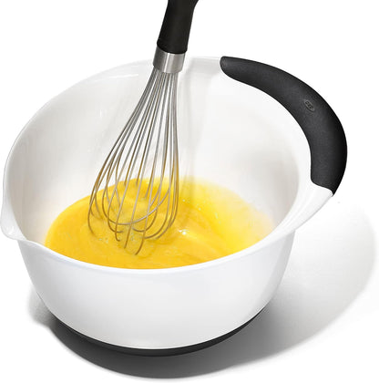OXO Good Grips 3-Piece Plastic Mixing Bowl Set - Black & White9