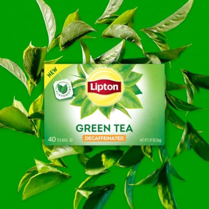 Lipton Decaffeinated Green Tea Bags, Unsweetened Teabags for Decaf Hot Tea or Decaf Iced Tea with Flavonoids, 40 Total Tea Bags6