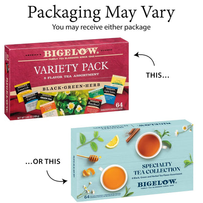 Company Products - Tea Tray Pack, 8 Assorted Teas, 64/BX - Sold as 1 BX - Tea Bags Are Individually Wrapped. | Green, Black, & Herbal with English Teatime, Constant Comment, Lemon Lift, Earl Grey, Cozy Chamomile, Orange Spice & Mint2