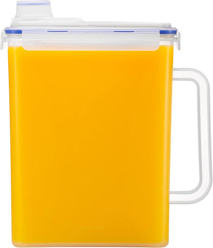Aqua Fridge Door Water Jug | Clear Pitcher | BPA Free Plastic Pitcher with Lid | 1 Gallon Pitcher with Lid for Water, Juice, Tea & More Beverages, Clear1