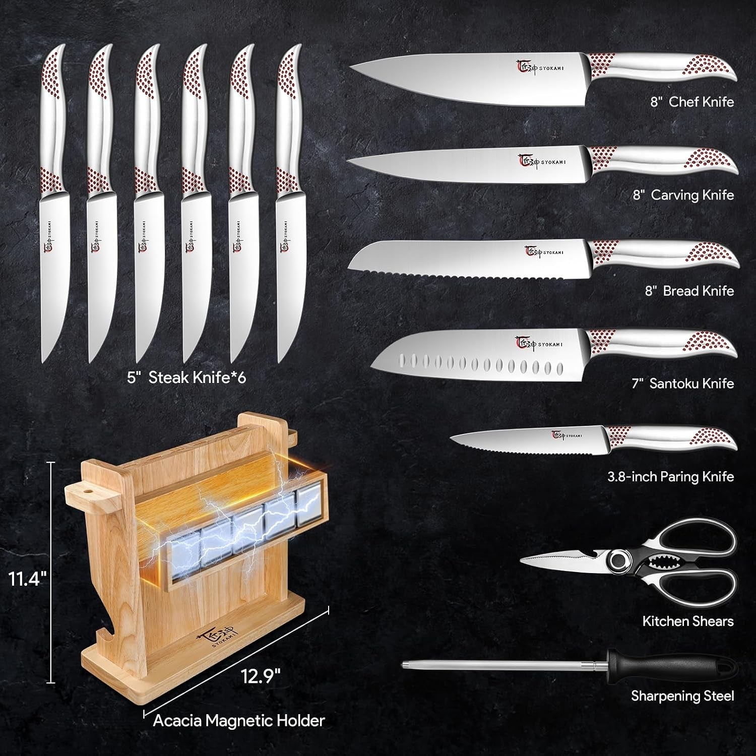 japanese-knives-set-for-kitchen-magnetic-knife-set-with-block-and-sharpener-stainless-steel-knife-set-as-gift-for-couple-wedding-women-or-mom-with-gift-box-14-pcs-red-dot-high-carbon-stainless-steel-chef-knife-set-with-sharpener-ergonomic-handle-razor-sharp-dishwasher-safe-ideal-for-gift