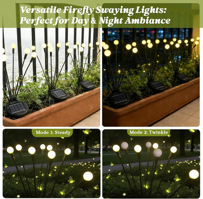 10 Packs Solar Garden Firefly Lights Outdoor5