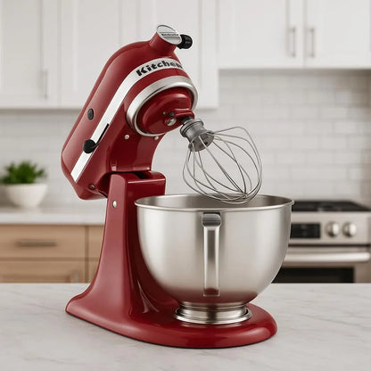 Kitchen Aid Tilt-Head Stand Mixer 4.5 Quart KSM85PBER, Empire Red4