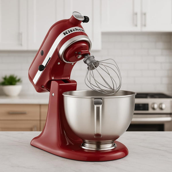 Kitchen Aid Tilt-Head Stand Mixer 4.5 Quart KSM85PBER, Empire Red4