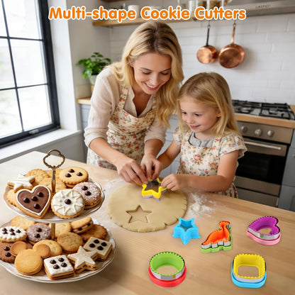 Sandwich Cutters for Kids Lunch, Breakfast Crustless Sandwich Maker | Sandwich Cutter and Sealer Variety Cookie Cutters Bread Decruster School Lunch Bento Box Accessories for Kids Children2