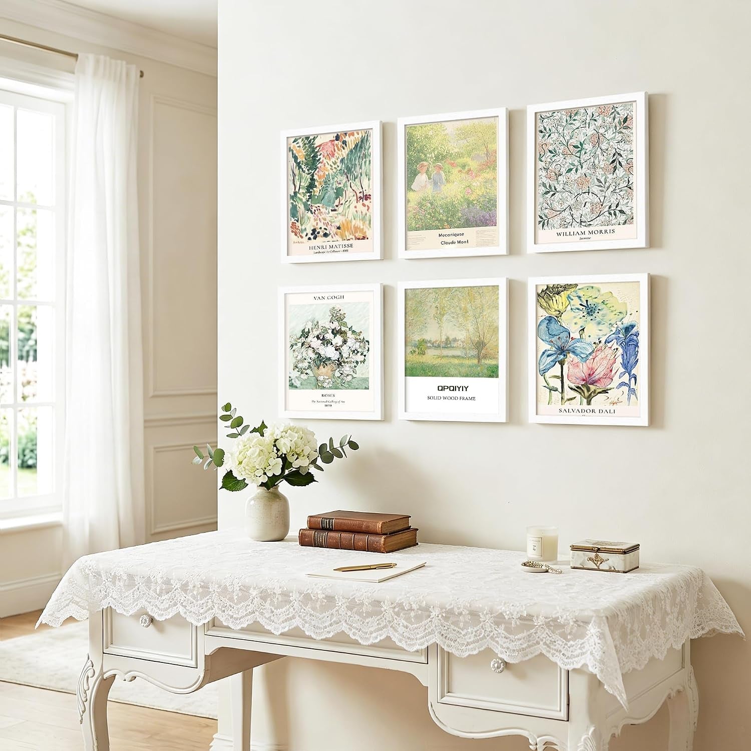 8x10-picture-frame-set-of-6-solid-wood-photo-frames-white