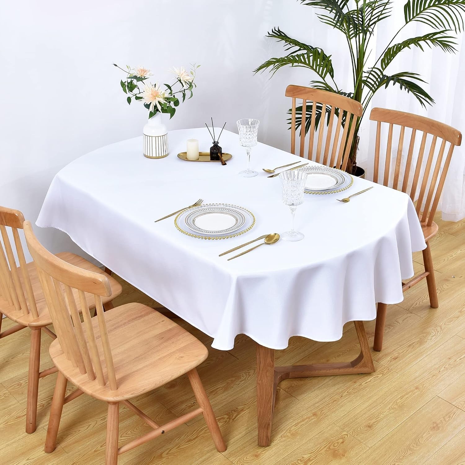 oval-tablecloth-60-x-84-inch-washable-fabric-table-cloth-solid-white-table-cover-for-dining-wedding-party-banquet-tabletop-decoration
