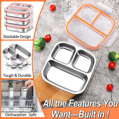 Stainless Steel Snack & Lunch Container for Kids & Adults, 20 Oz3