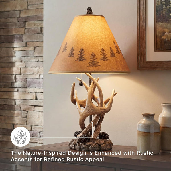 Signature Design by Ashley Derek Rustic Table Lamps, Living Room, Set of 24