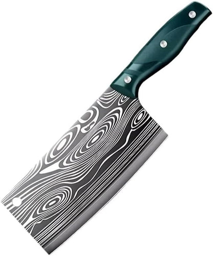 Meat Cleaver, 7 Inch Kitchen Knife Forged Vegetable Cutter Stainless Steel Sharp Slicing Knife1