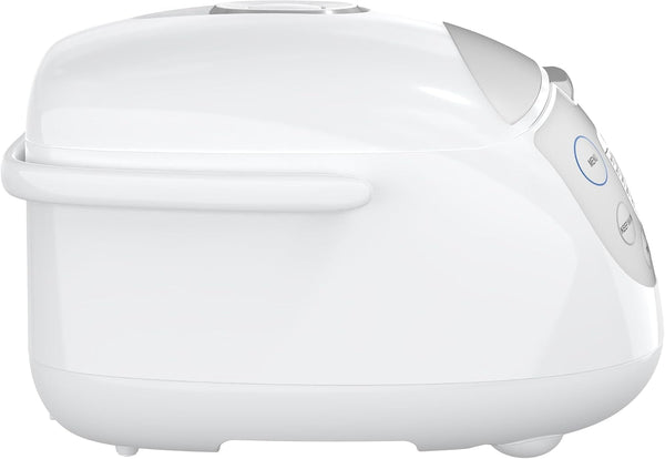 Panasonic SRZC123L Rice Cooker, 6-Cup Uncooked/12-Cup Cooked, Fuzzy Logic Microcomputer, Thick Non-Stick Aluminum Pan, Detachable Inner Lid, 10 Programs, Auto Keep Warm, Keep Warm, White3