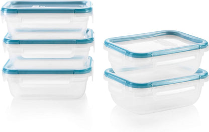 Plastic Total Solution (5-Pack, 3-Cup) Food Storage Containers Set1