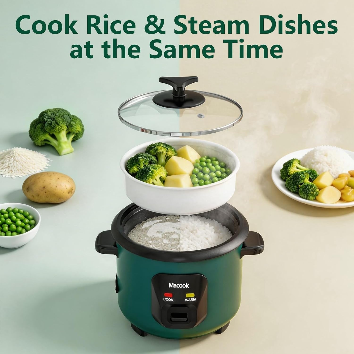 mini-rice-cooker-6-cup-0-6l-small-rice-maker-one-button-operation-non-stick-inner-pot-automatic-keep-warm-overheat-proof-for-1-6-people-students-small-families-green
