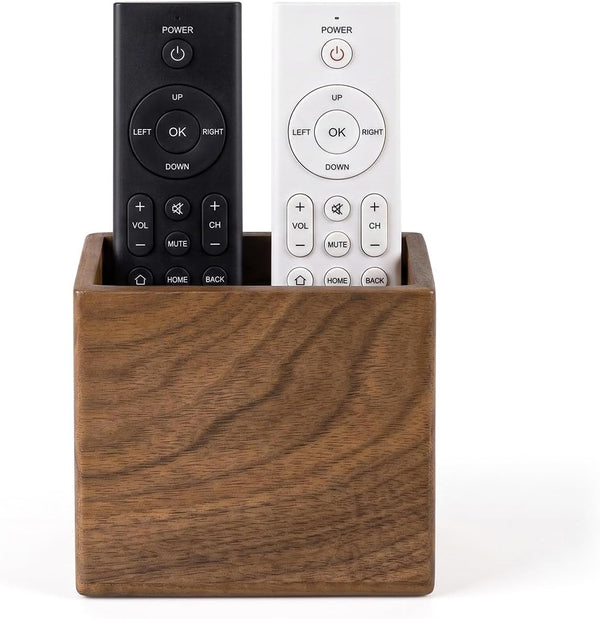 Remote Holder Hole-Free, Self-Adhesive Storage Wooden Box Small1