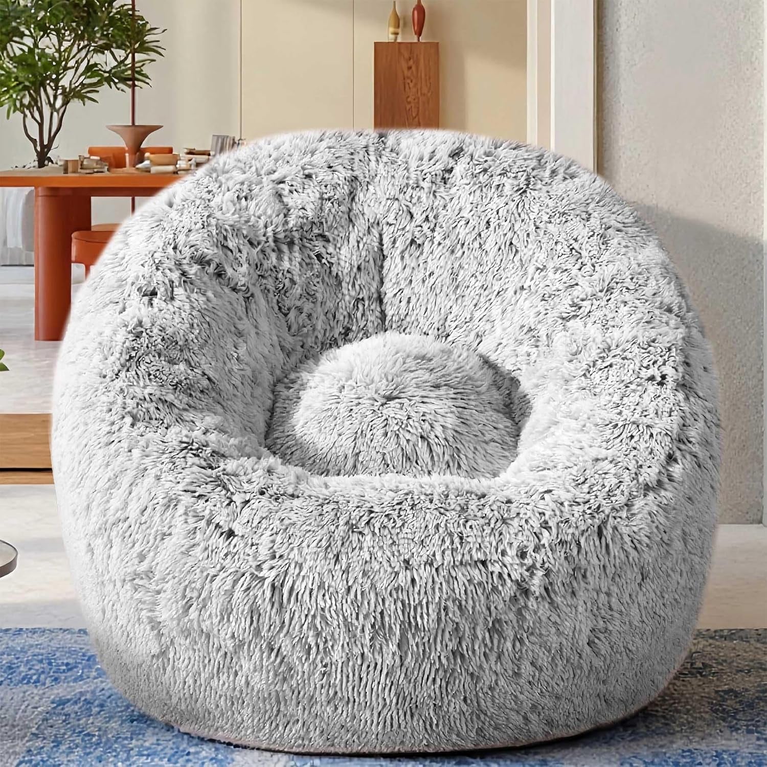 plush-faux-fur-bean-bag-chairs-memory-foam-filled-sofa-chair-shape-bean-bag-for-adults-teens-kids-ultra-soft-lazy-sofa-for-living-room-bedroom-college-dorm-grey