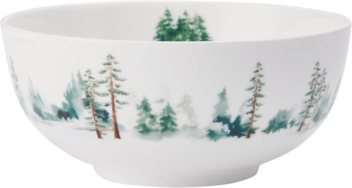 watercolor-forest-bone-china-lightweight-chip-resistant-16-piece-dinnerware-set-service-for-4-white