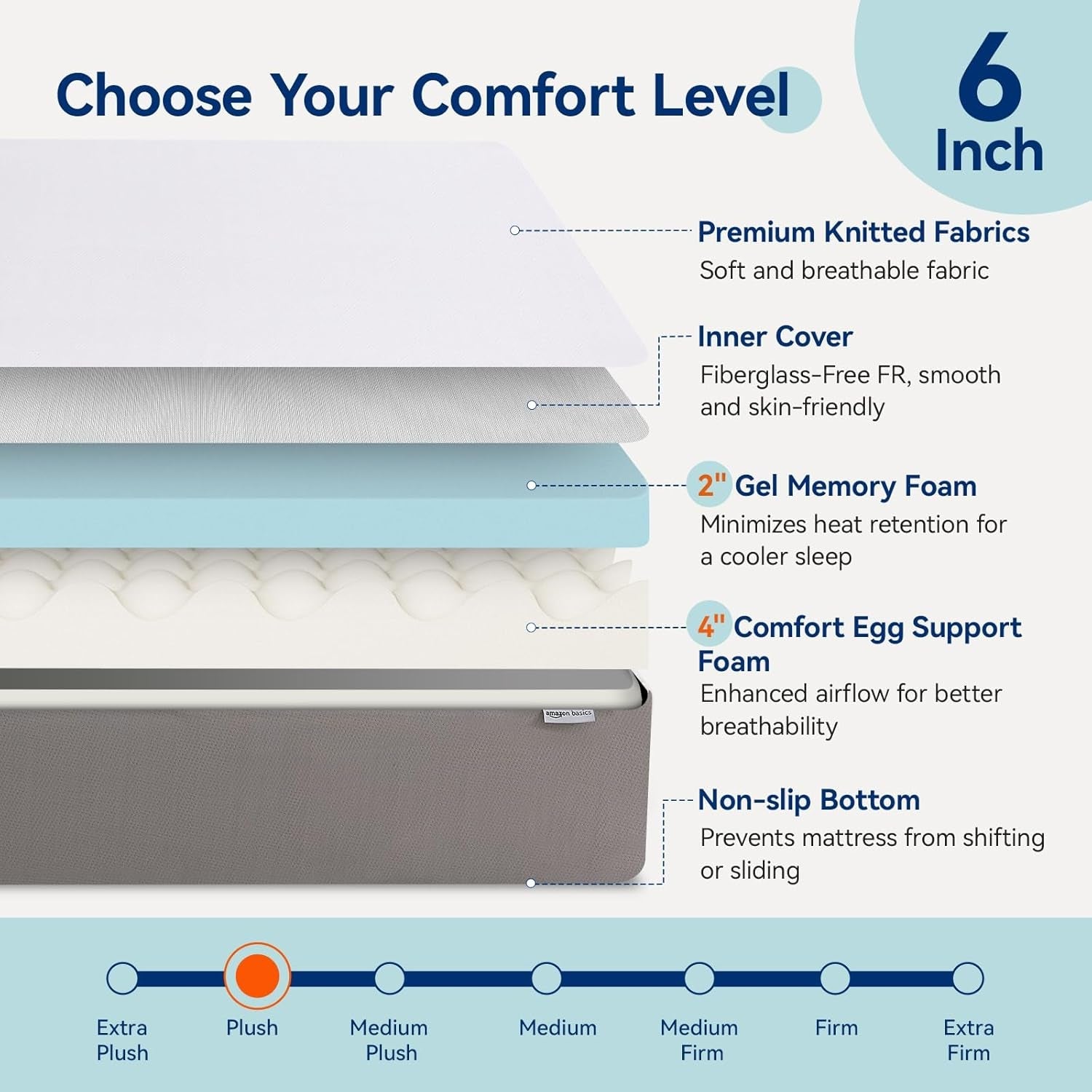 memory-foam-mattress-soft-plush-feel-breathable-6-inch-twin-white-grey