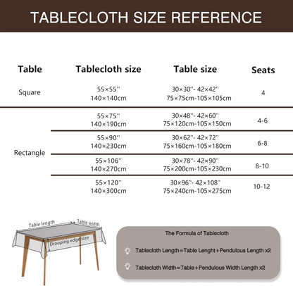 Ivory Tablecloths Rectangular 55 X 75 Inch, Linen Look4