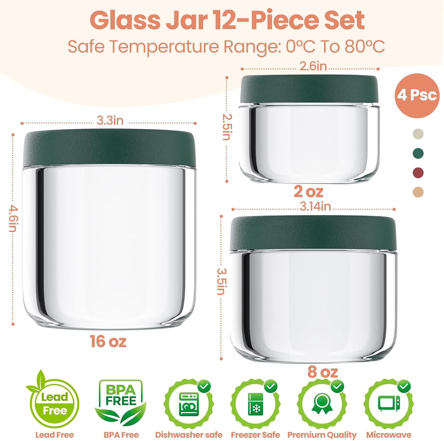 12pack-overnight-oats-containers-with-lids-16oz-8oz-4oz-glass-jars-with-airtight-lids-wide-mouth-mason-salad-jars-glass-food-storage-containers-for-yogurt-chia-pudding-snacks-cereal-spices