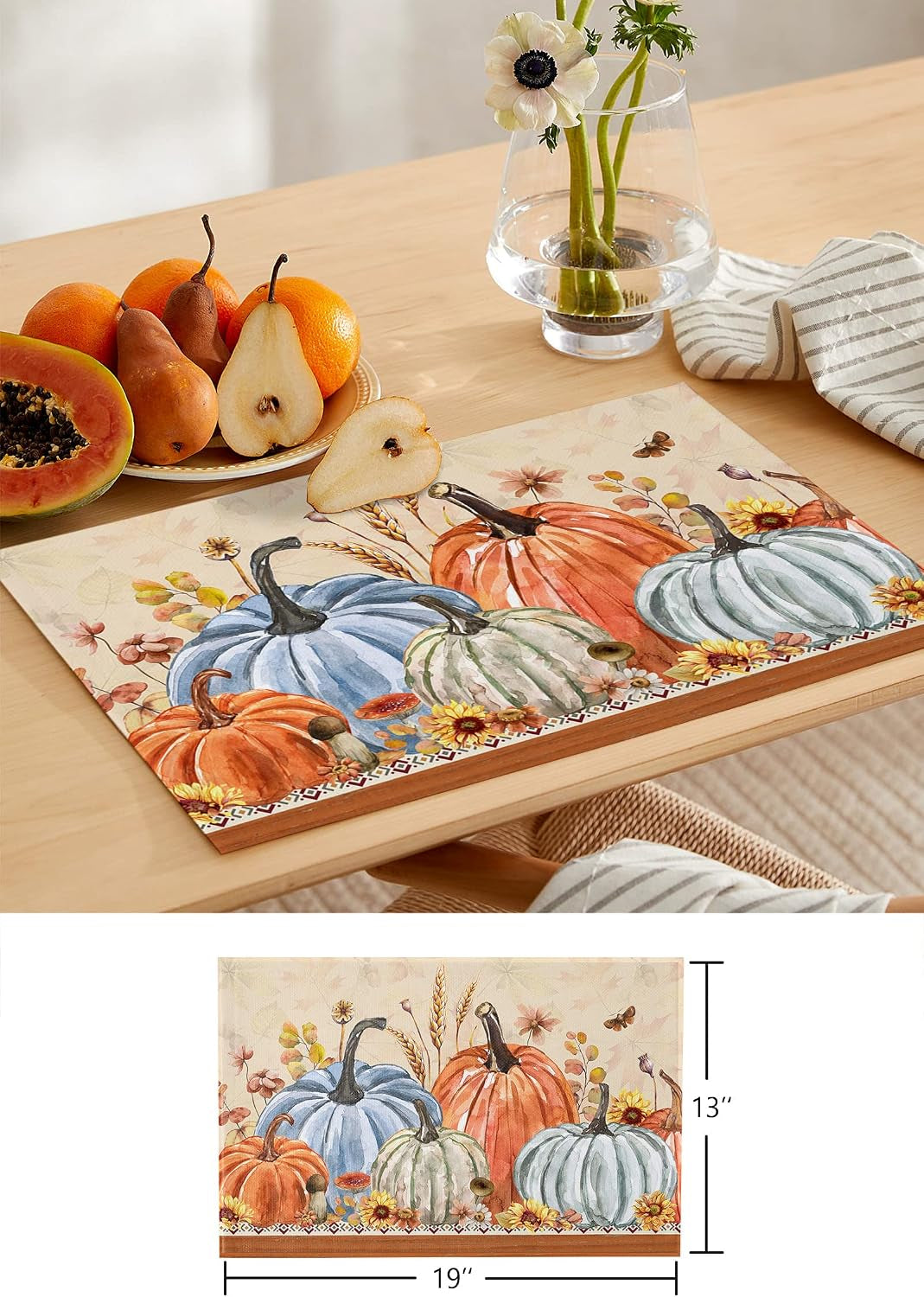 fall-leaves-pumpkin-90inch-table-runner-with-placemats-set-thanksgiving-farmhouse-washable-non-slip-cotton-linen-table-runners-and-heat-resistant-matching-table-mat-set-for-dining-table-kitchen