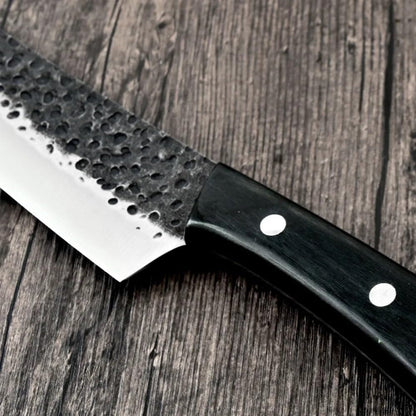 Meat Cleaver, 8.3 Inch Slicing Knife Boning Butcher Knife 5Cr15Mov Non-Stick Blade Knives Wood Handle5