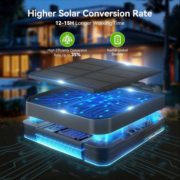 Solar Lights Outdoor Garden Decor - Upgraded 3 Pack with 9 Sunflower Lights, Waterproof Solar Outdoor Lights Auto On/Off Solar Decorative Lights for Garden, Patio, Backyard2