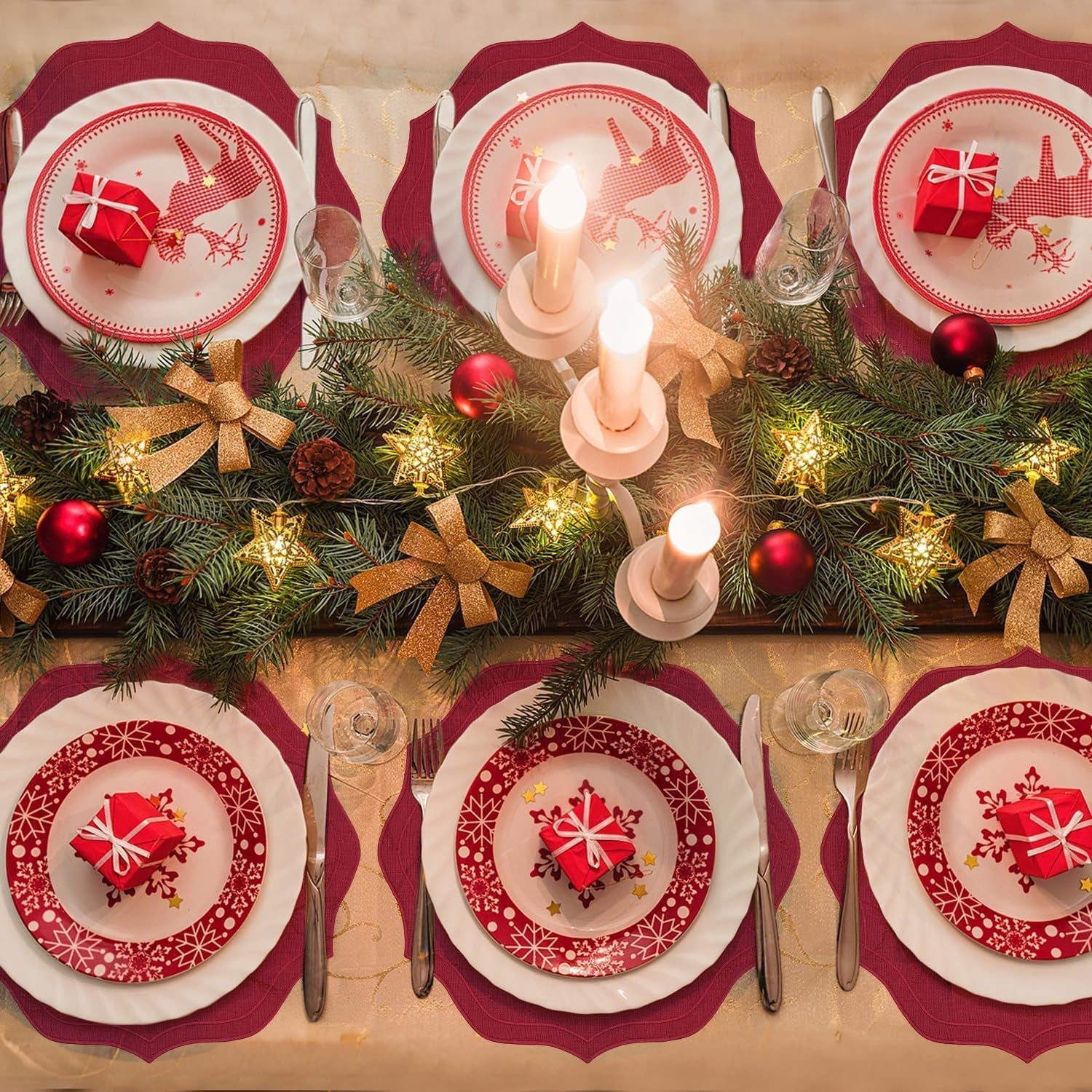 faux-linen-round-placemats-set-of-4-washable-wrinkle-resistant-non-slip-table-placemats-double-sided-scalloped-embroidered-fabric-placemats-for-kitchen-dining-table-decor-15-35-burgundy