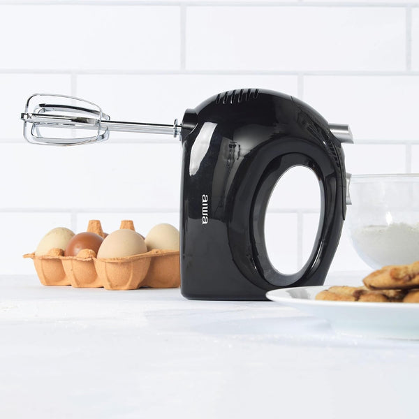 5-Speed Hand Mixer with Eject Button, Electric Handheld Mixer for Cream, Batter, Eggs & Baking, Stainless Steel Beaters, Dishwasher-Safe, Lightweight Compact Design, Black7