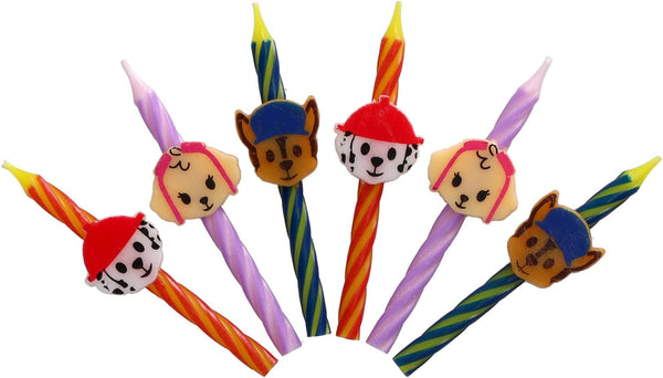 PAW Patrol Birthday Candles | Party Cake Decoration Toppers | 6 Count6