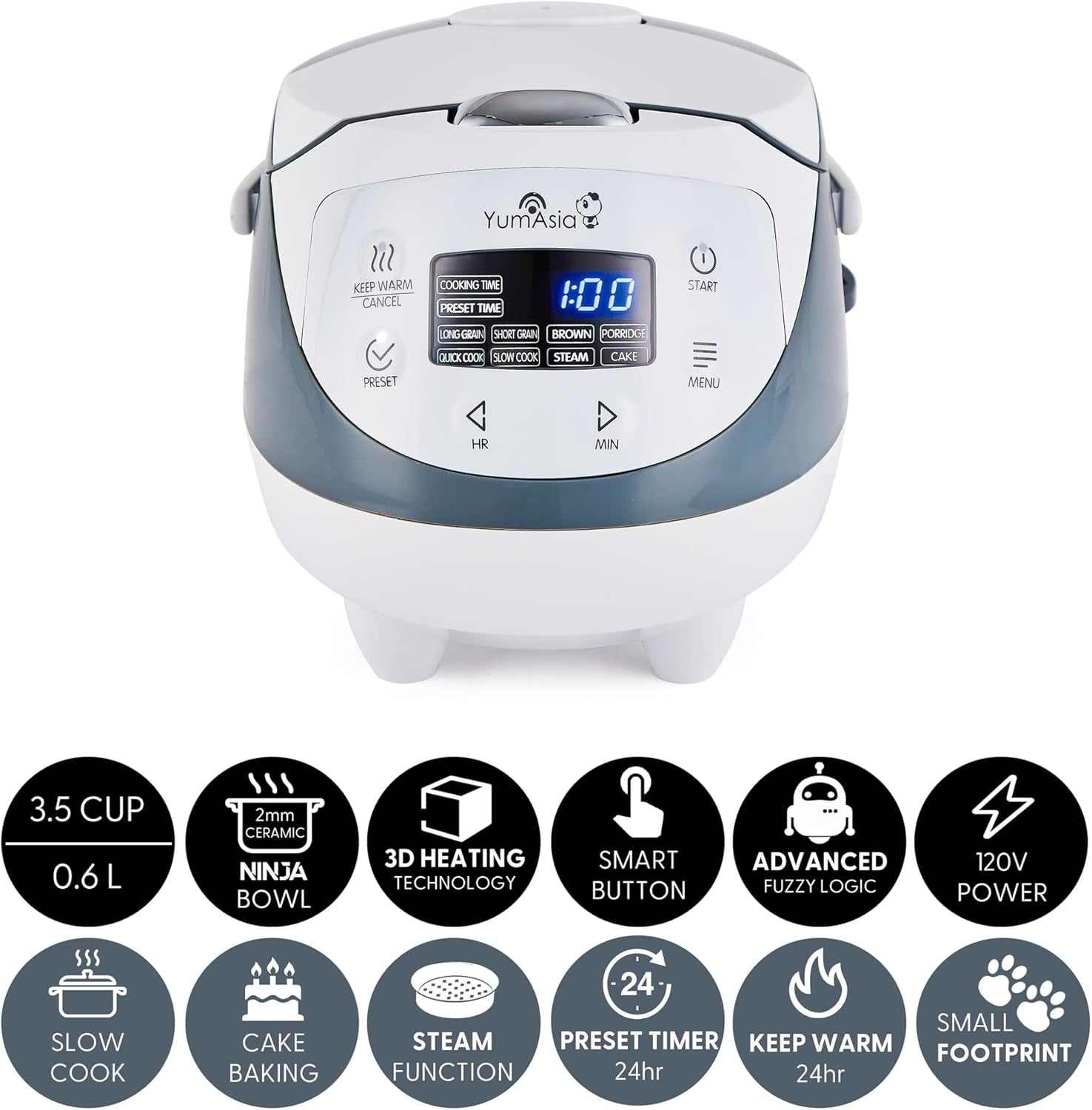 panda-mini-rice-cooker-with-ninja-ceramic-bowl-and-advanced-fuzzy-logic-3-5-cup-0-63-litre-4-rice-cooking-functions-4-multicooker-functions-digital-led-display-120v
