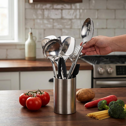 Stainless Steel Cooking Utensils Set, 31 PCS Metal Kitchen Utensils5