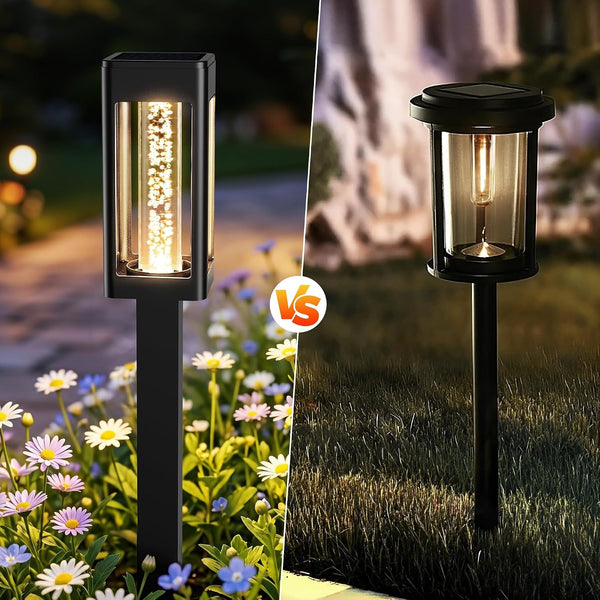 Pathway Lights Solar Power, Outdoor Waterproof Stake Lights 6 Pack2