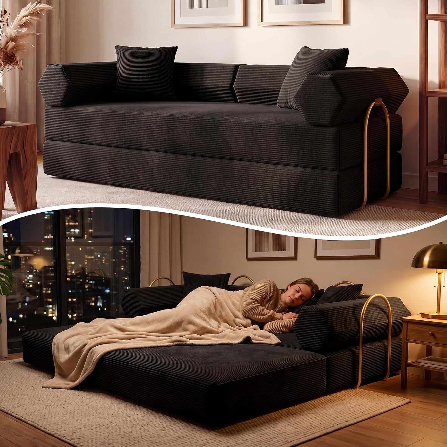 79-convertible-futon-sofa-bed-boneless-couch-for-living-room-black